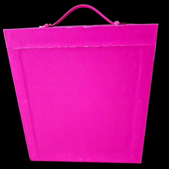 Valentino Neon Pink Jewelry Box With Handle NEW GWP LIMITED EDITION - Picture 13 of 13